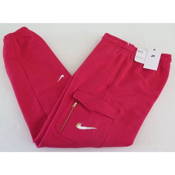 Nike DO2571 643 Women's Sz M Very Berry Red Loose Dance Cargo Sweatpants $80 - Picture 3 of 7